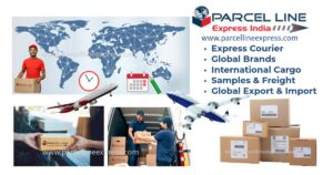 Medical & Industrial products crate marked for shipment, symbolizing the Express Sprint Relay 4x speed (5-9 working days) from Telangana Industrial sector zones to East Asia (China, Japan), emphasizing Export & Import Freight expertise.