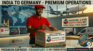 ParcelLine Express India premium air courier ddp package for shipments through DPD Group to Germany and across Europe.