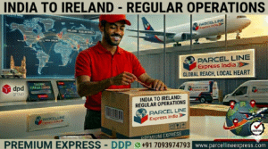 ParcelLine Express India premium air courier for ddp shipments through DPD Group to Ireland and across Europe.