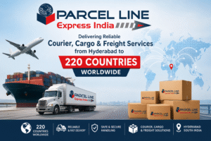 ParcelLine Express India delivering reliable courier, cargo & freight services from Hyderabad to 220 countries worldwide.